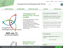 Tablet Screenshot of ev-kirche-hersel.de